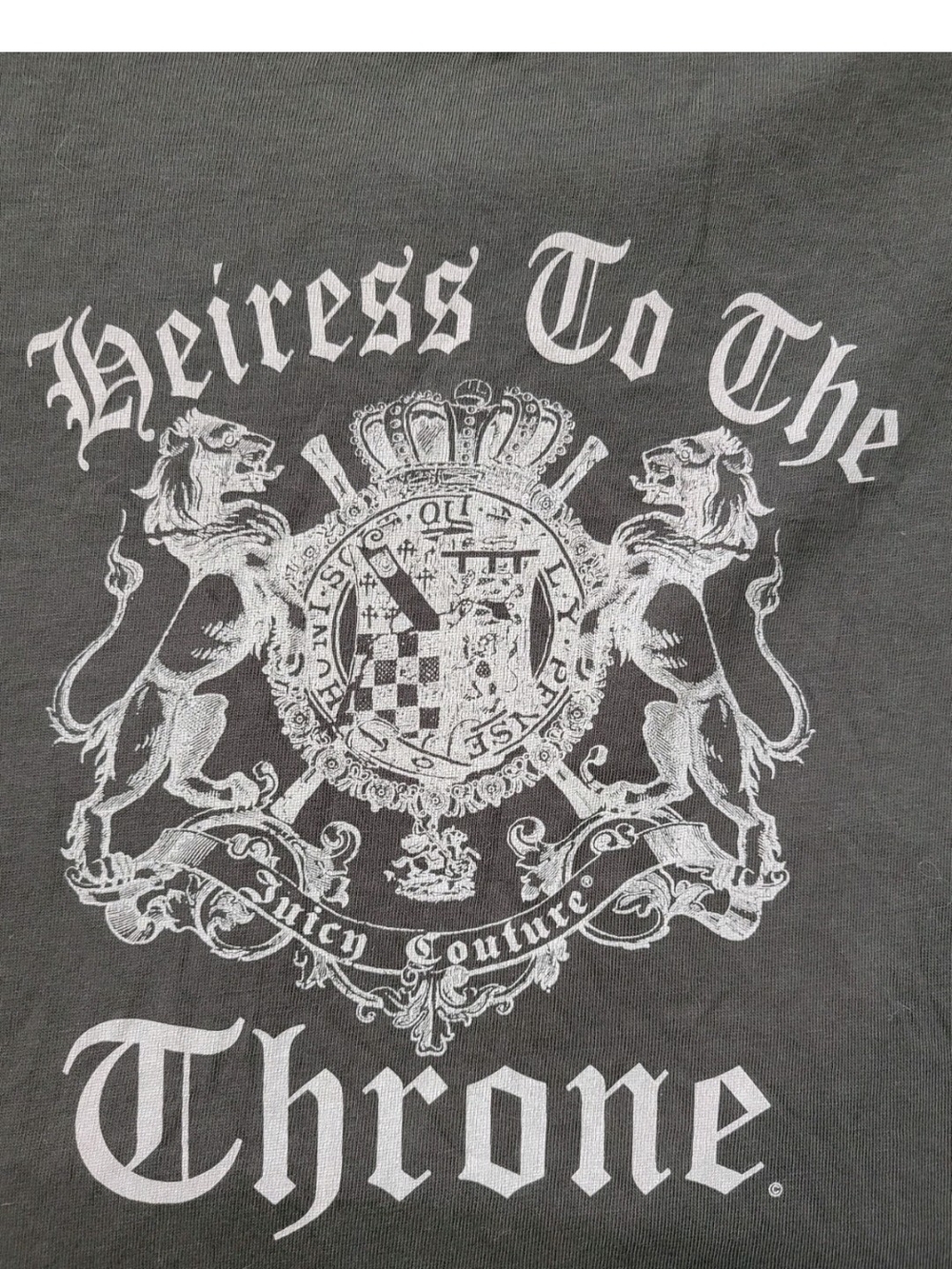 RARE Vintage Juicy Couture Women’s Gray Long Sleeve Crew Neck Size L